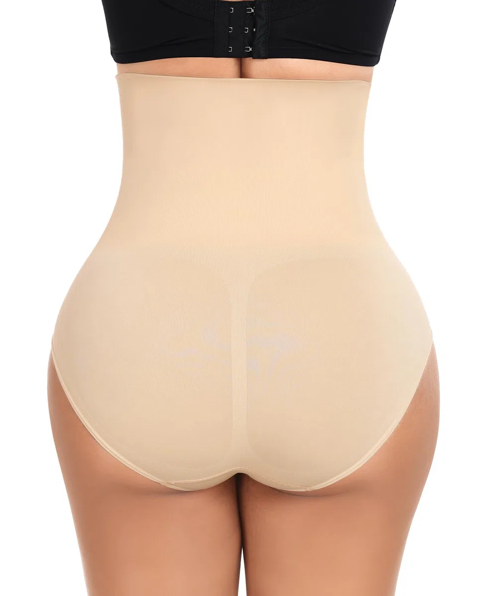 YARRCO Damen Unterhose Bauchweg Shapewear Miederslips Nahtlose Miederhose Hohe Taille Miederpants Body Shaper Slips Formende Unterwäsche Höschen