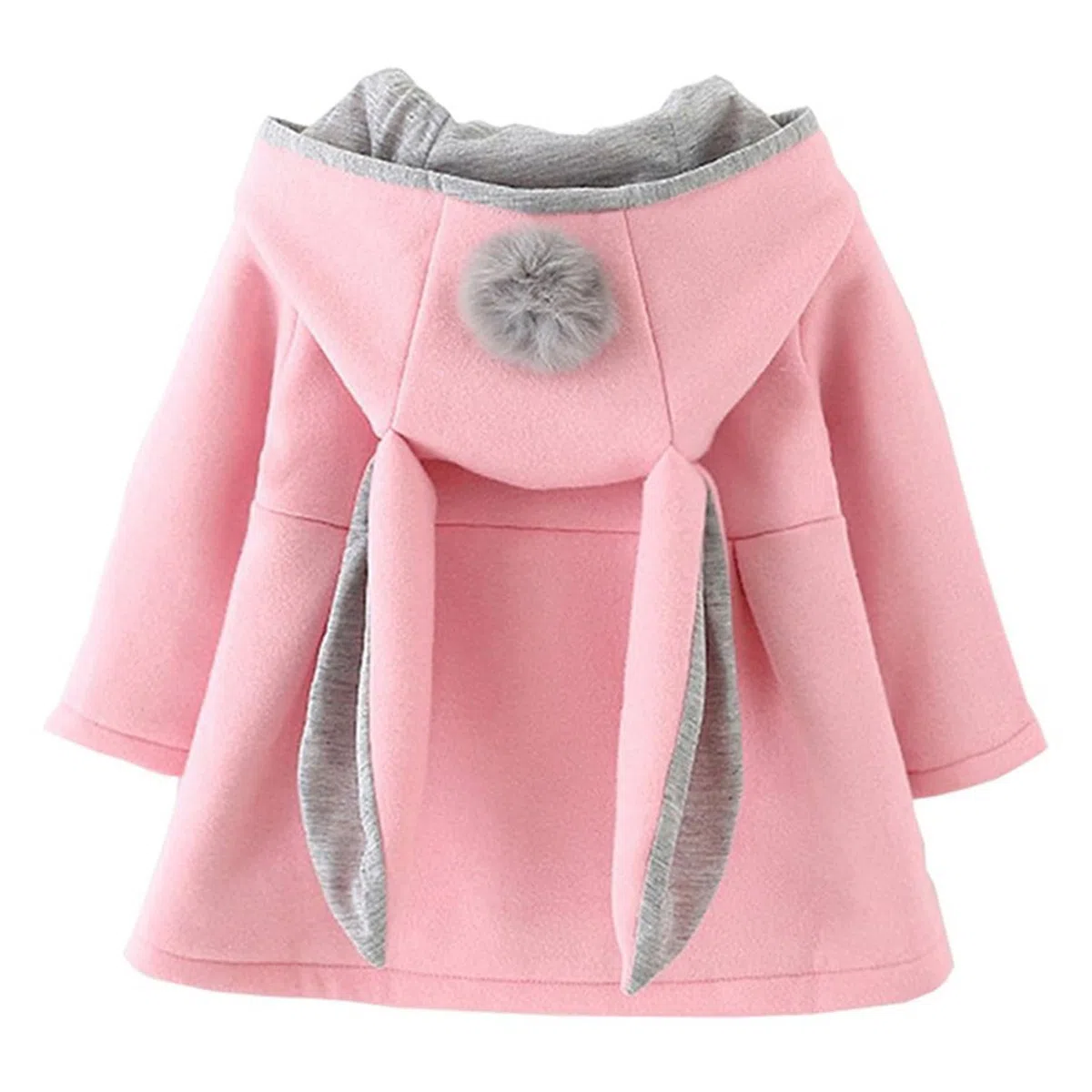 Baby Mantel Mädchen Jacke Kleinkind Mädchen Baumwolle Kapuzenjacken mit Hasenohren Langärmeliger Kapuzenpullover Baby Kleidung für Mädchen