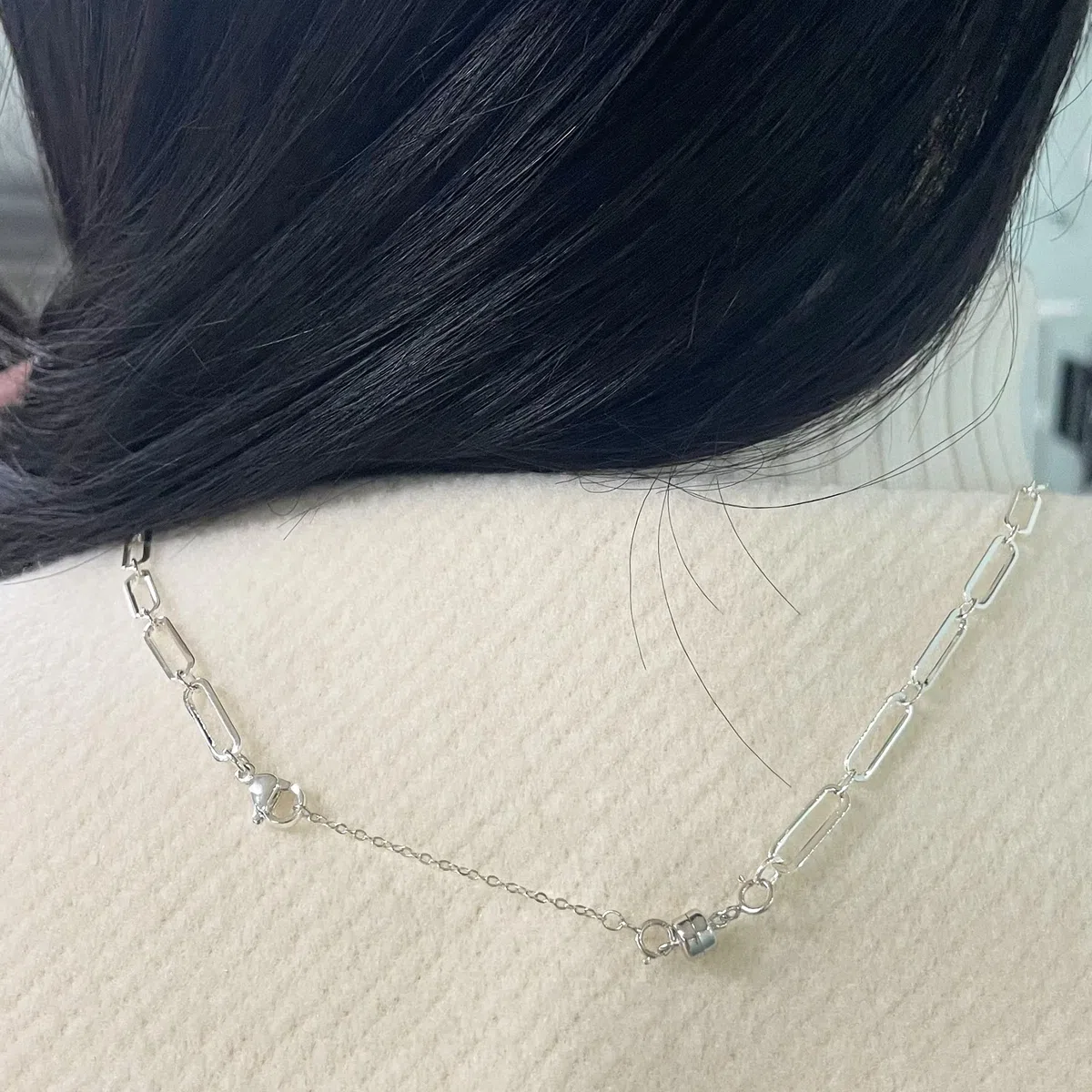 KISSPAT Magnetverschluss und Kettenverlängerung Set, 925 Sterling Silber Magnetverschluss, Magnetverschluss Kette, für Halskette Armband Schmuck