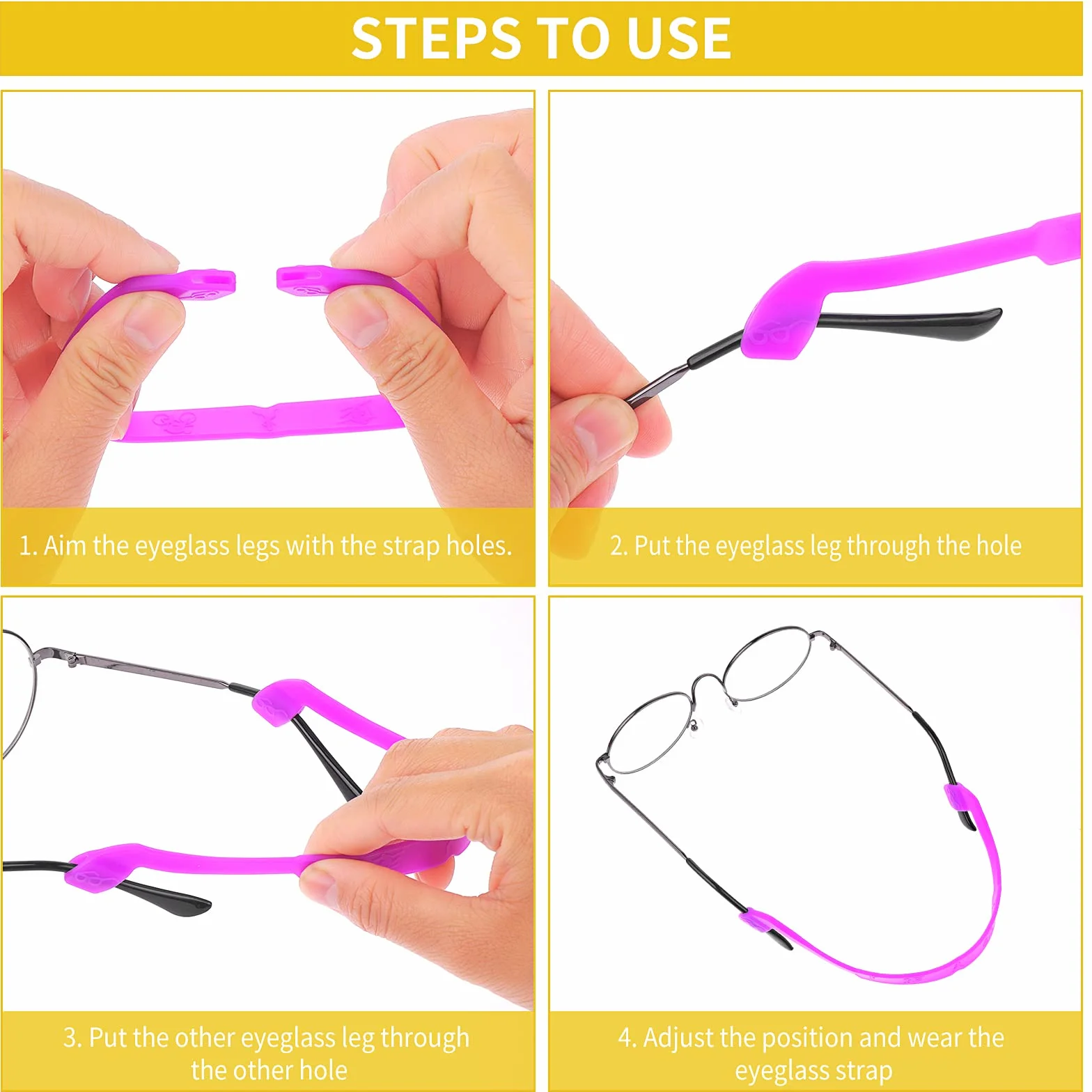 12 Stück Brillenband Sport Kinder Silikon Brillenbänder 12 Stück Ohrclip Haken Set mit Brille mit Halter Brillenhalter Silikon Elastische Sport Kleinkind Brillenband mit Ohrclip Haken Herren