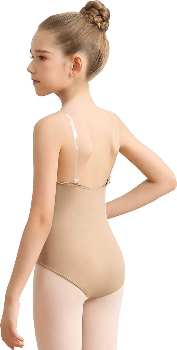 Turnanzug Mädchen Ballettanzug Ballett Damen Nahtlose Ballettanzug Tanzen Unterwäsche für Kinder und Erwachsene Nude
