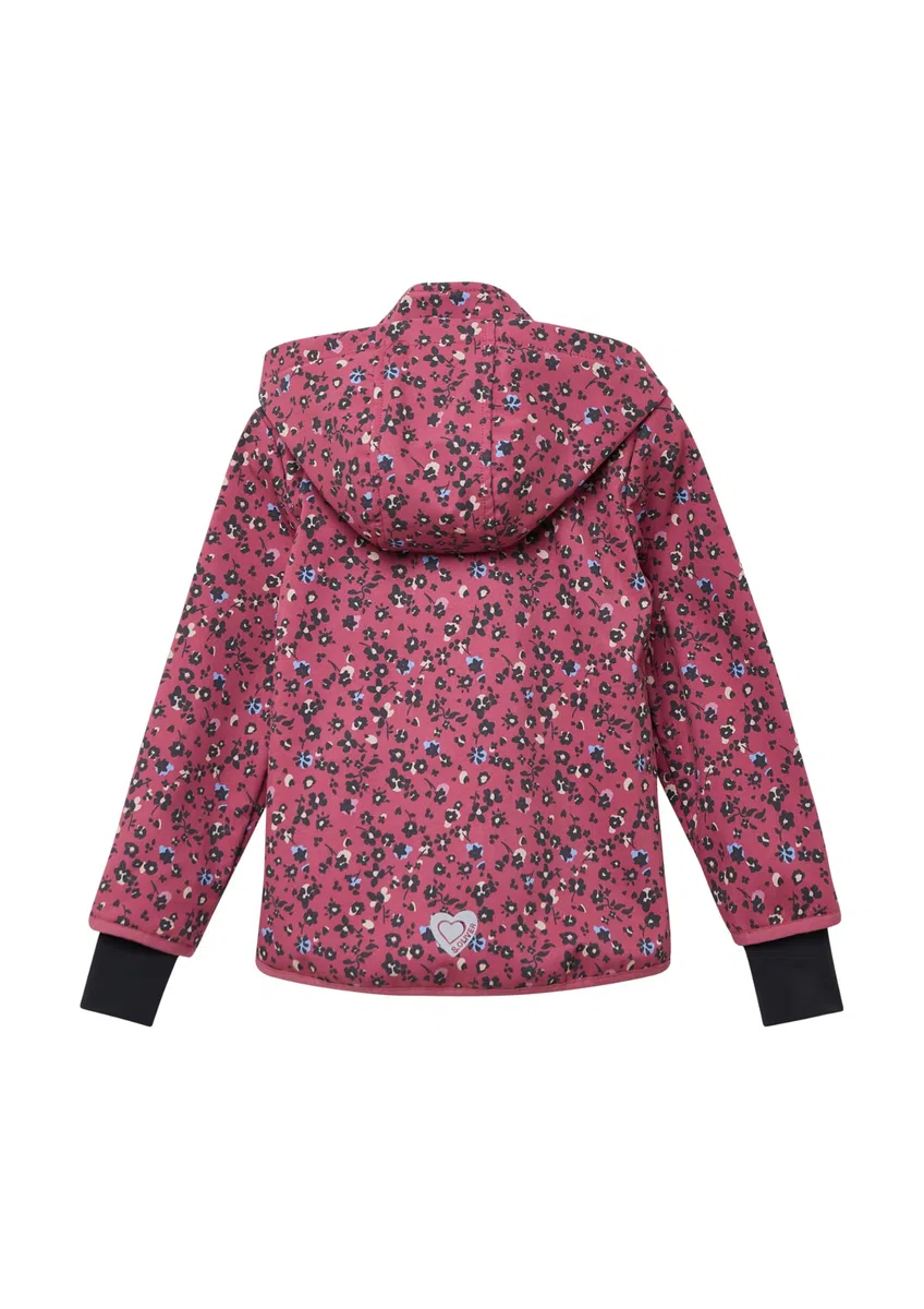 s.Oliver Wetterfeste Softshell-Jacke mit Fleece-Futter und All-over-Print