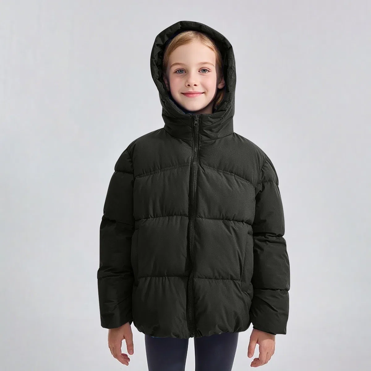 XINYUNZU Mädchen Winterjacke Warme Puffer Jacke Daunenjacke Kuscheljacke Kinderjacke Casual Coat Girl Dicke Steppjacke Pufferjacke Kapuzenjacke Daunenjacke Outdoor Jacken für Kinder 2-12 Jahre