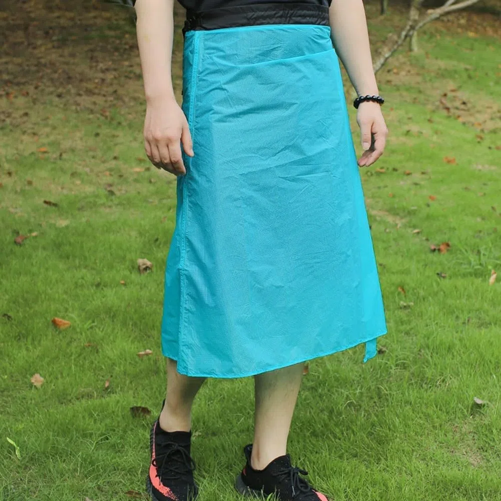 Ultraleichter Regenrock aus 15D-Nylon, wasserdicht, ideal für Camping, Wandern und Radfahrer (weiß)