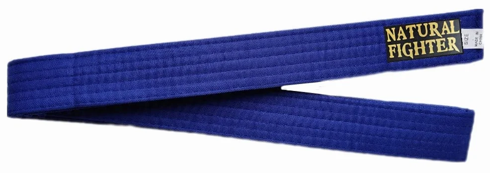 MMASPORT The Fight Evolution Karate Judo Aikido Taekwondo Gürtel für Kampfsportarten aus Baumwolle Basic (Blau, 260.00)