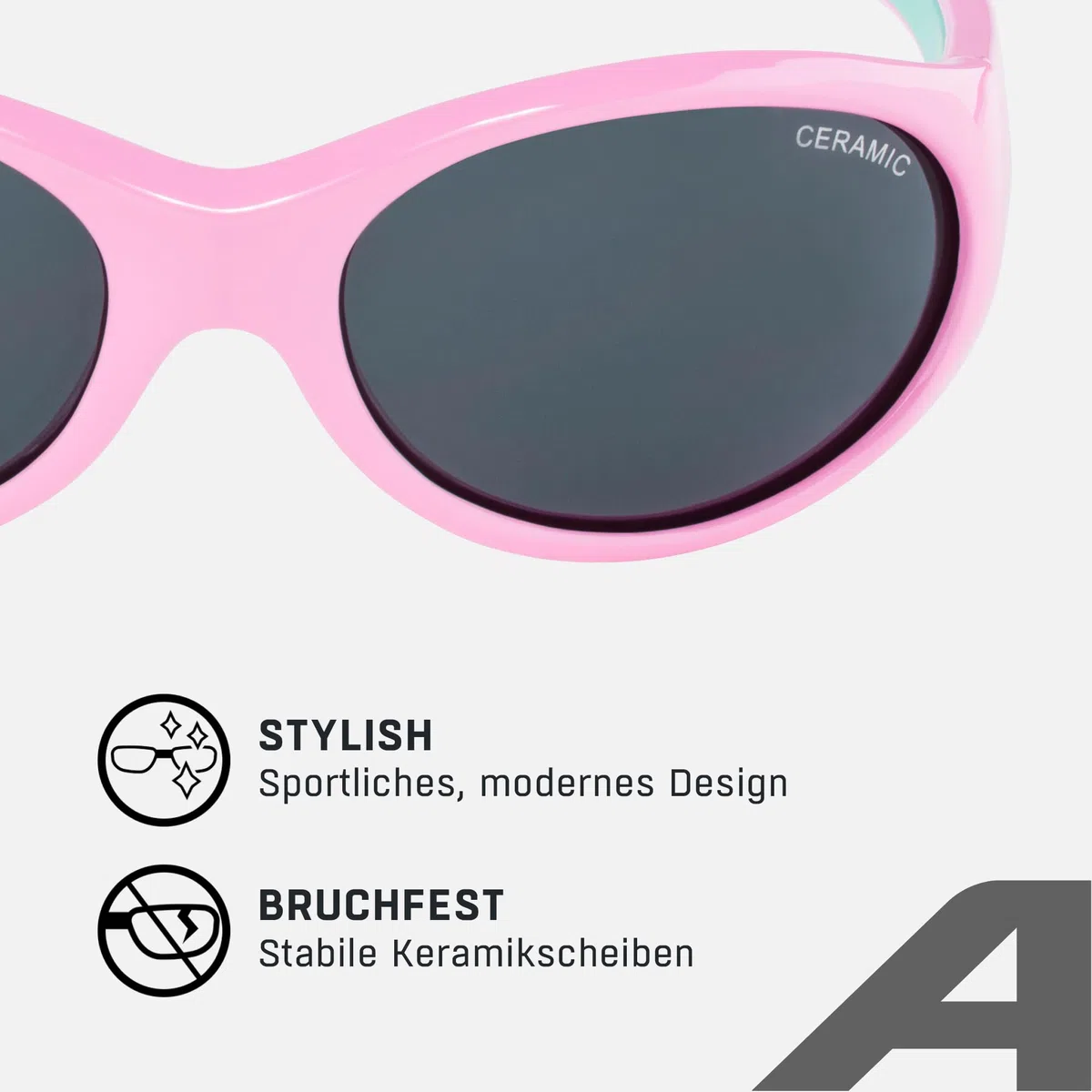 ALPINA FLEXXY GIRL - Verspiegelte und Bruchsichere Sonnenbrille Mit 100% UV-Schutz Für Kinder