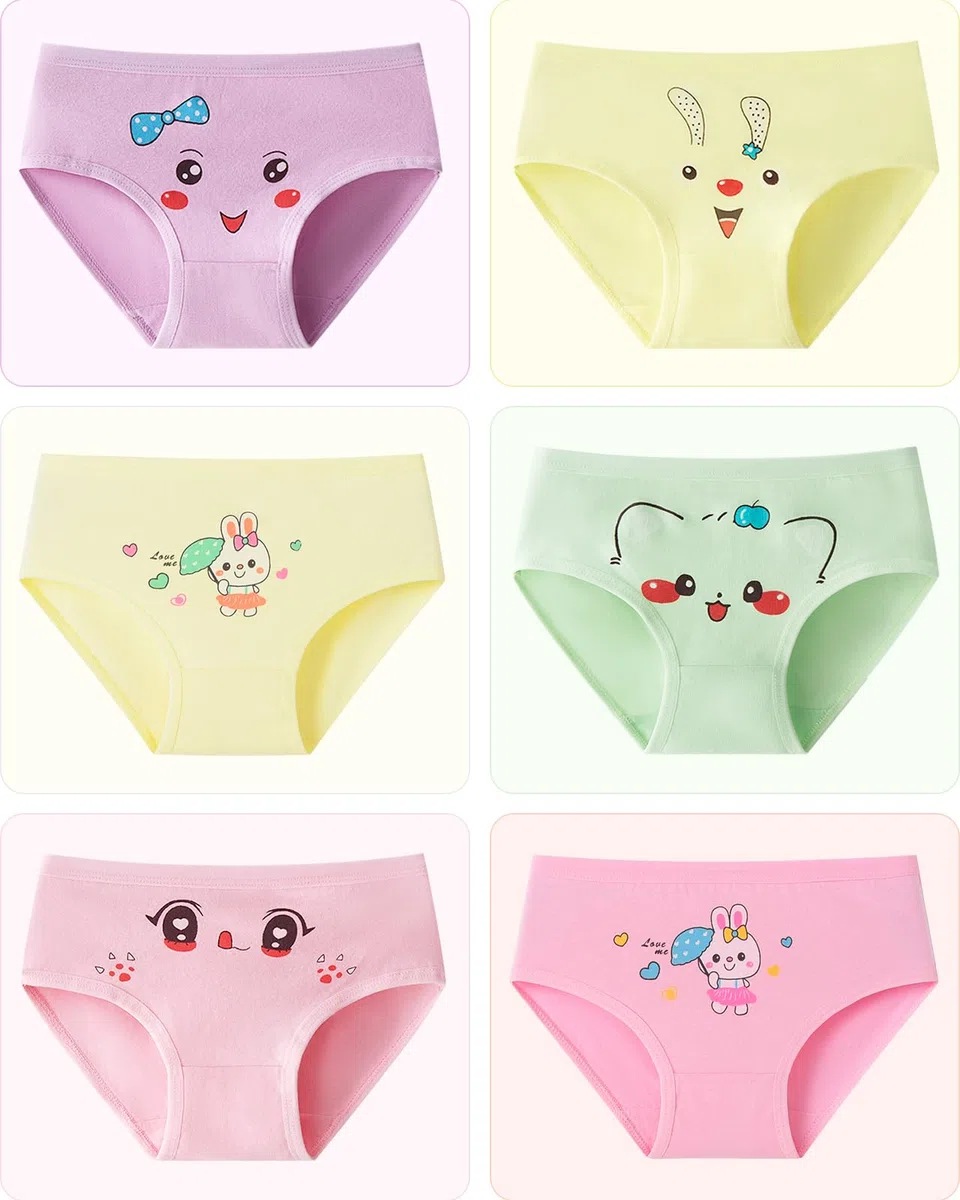 Charmi Mädchen Unterhosen Kinder Unterwäsche Baumwolle 10er Pack