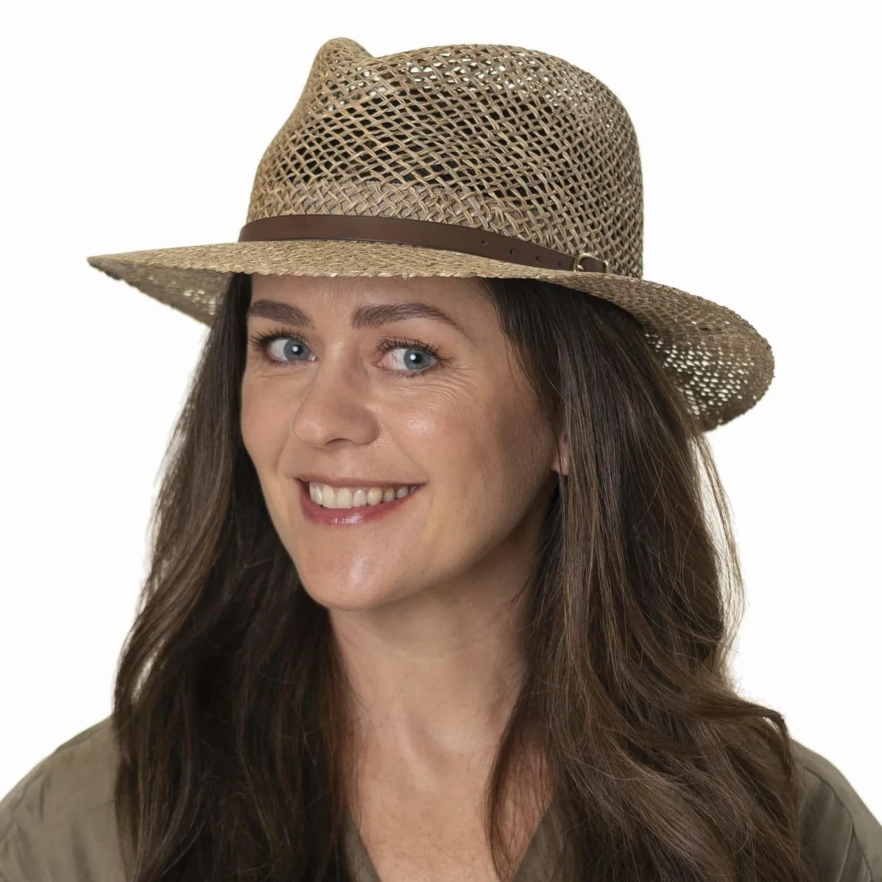 Lipodo Farmer Strohhut Krempenbreite 7 cm Sonnenschutz Herren Frühjahrs Sommer