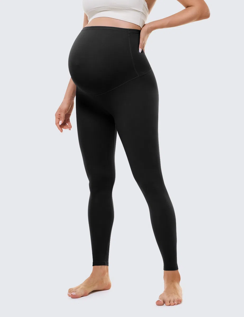 BAYDI Clouduxi 25" Umstandsleggings High Waist Schwangerschaftsleggings Blickdicht Umstandshose Damen Weich Elastisch Umstandsmode
