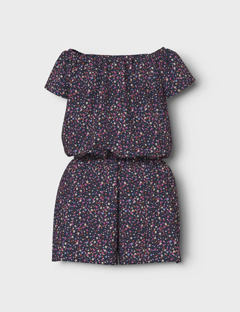 Name It Mädchen Nkfvinaya Ss Playsuit Fffff Noos, Navy Blazer, 128
