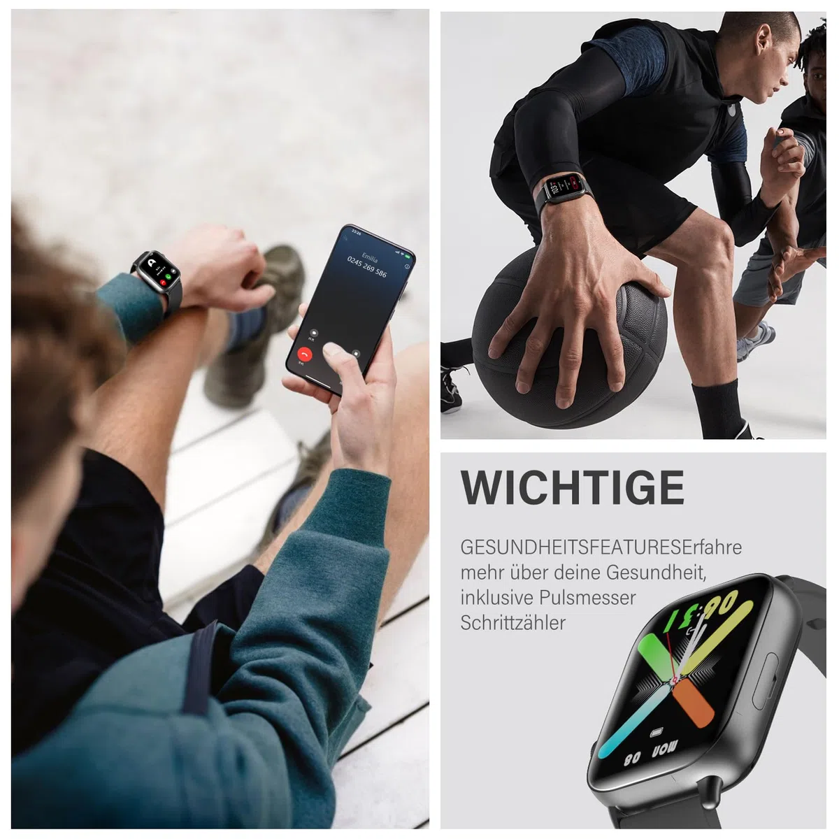 4G Smartwatch Kinder Herren Damen mit Nano-SIM, Telefon, 1,92" HD Display Smart Watch mit Pulsmesser Sportmodi Spiele Wecker, IP68 Wasserdicht Schrittzähler, Fitness Tracker für 5-16 Mädchen Junge