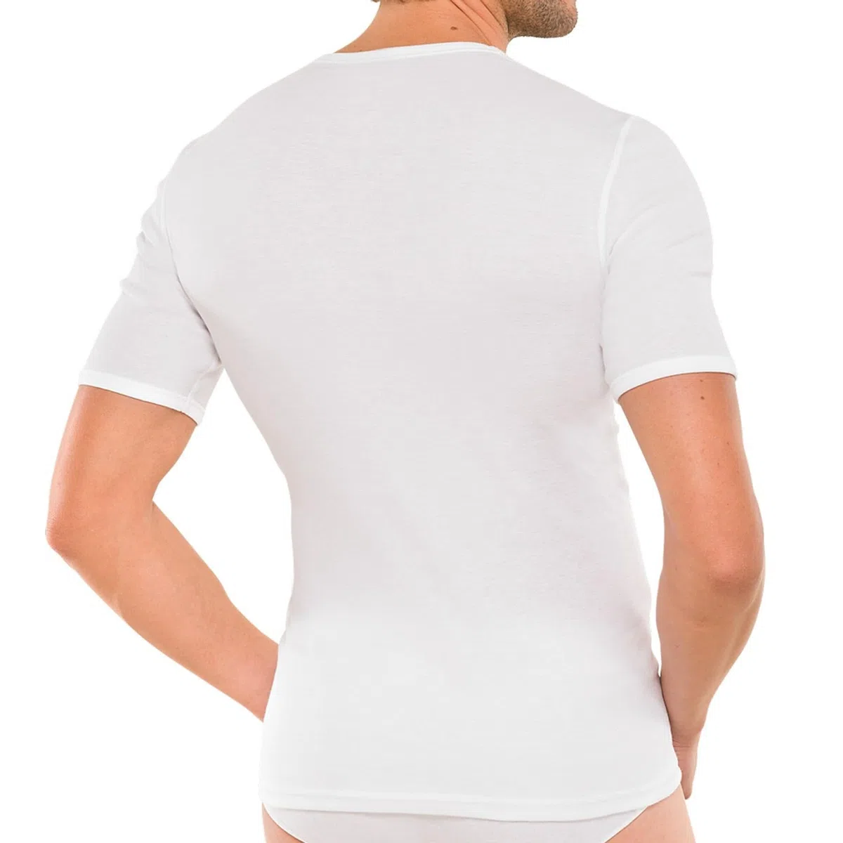 Schiesser Original Classics Feinripp T-Shirt Rundhals Uni weiß 005122/100