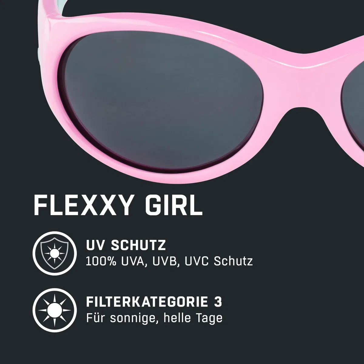 ALPINA FLEXXY GIRL - Verspiegelte und Bruchsichere Sonnenbrille Mit 100% UV-Schutz Für Kinder