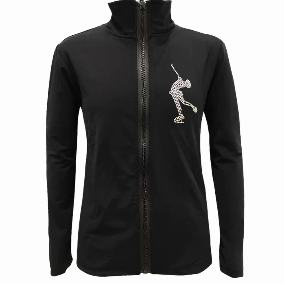 LIUHUO Eiskunstlaufjacke Kinder Erwachsene Skating Gymnastik Kleidung Diamant Ski Mädchen