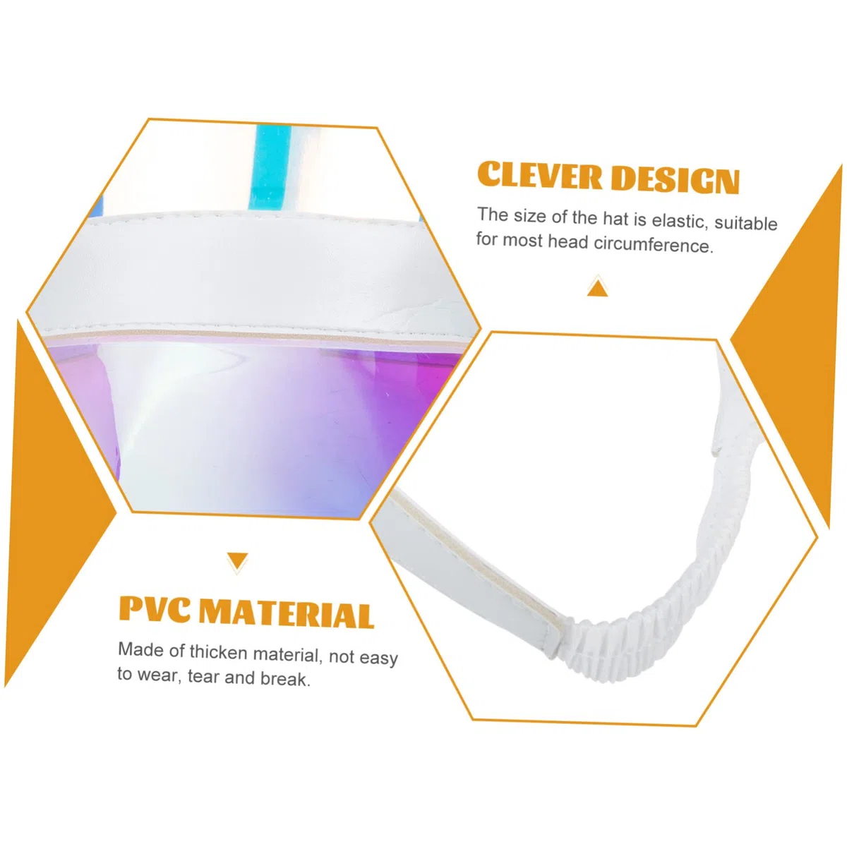 FRCOLOR Sonnenblende Neon UV Sonnenhut breite Krempe Eimerhüte Mama strandloege Visor Cap sonnencap Sonnenschutz Kappe Damen Sonnenhut schirmmützen Mädchen Visier Jungen Visier PVC