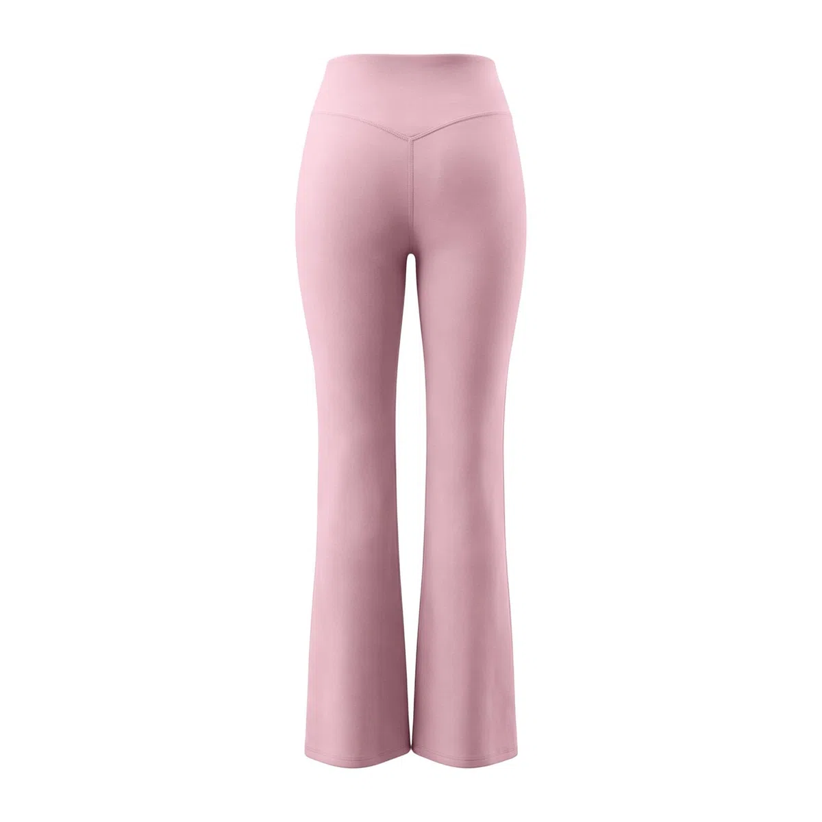 Generisch Damen Bootcut Yogahose mit Hoher Taille, Stretch Sporthose aus Polyester, Weites Bein, Po-formend