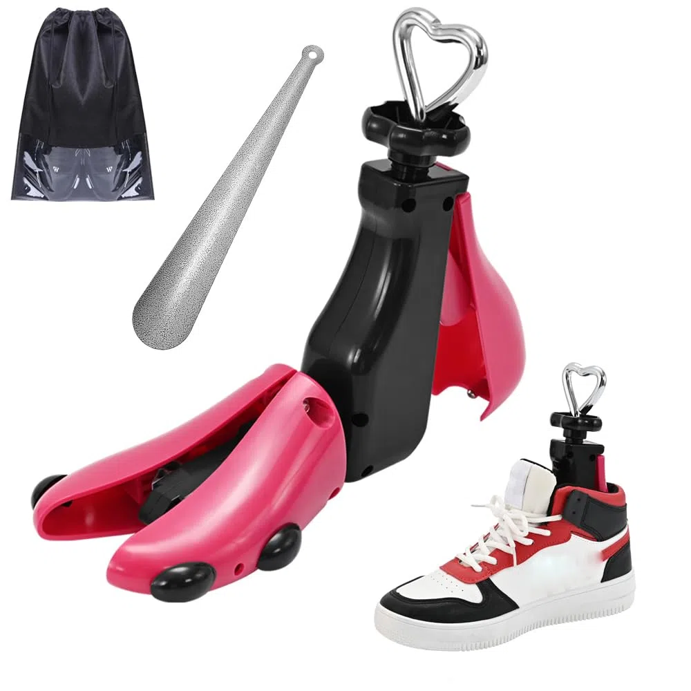 JJDPARTS Schuhspanner für Damen, Herren, Stiefelspanner für Damen, verstellbar, Unisex, breite Füße, Rot