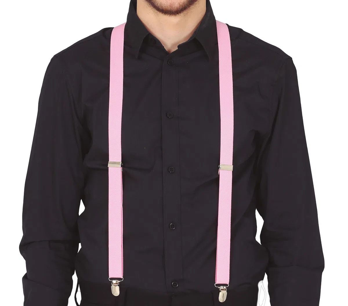 FIESTAS GUIRCA Hosenträger (Einheitsgröße) - Kostümzubehör für Partys und Feiern - Ideal für Karneval, Halloween und Themenveranstaltungen - Erwachsene Unisex, Rosa, One size
