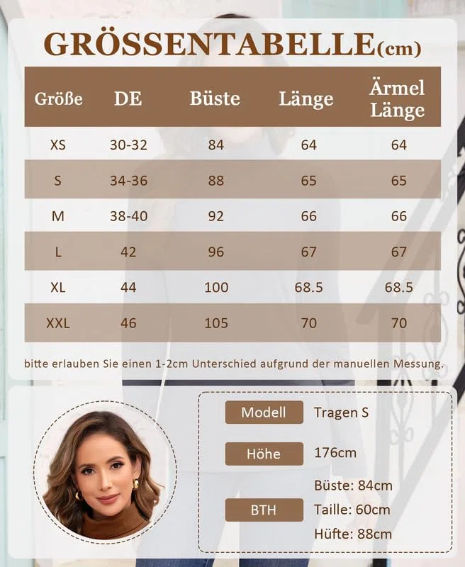 Jiuday Thermo Oberteil Damen Rollkragen Fleece Pullover Thermoshirt Langarm Warme Thermo Unterhemd Gefüttert Langarmshirt Slim Fit Basic Tops Oberbekleidung Drinnen im Winter