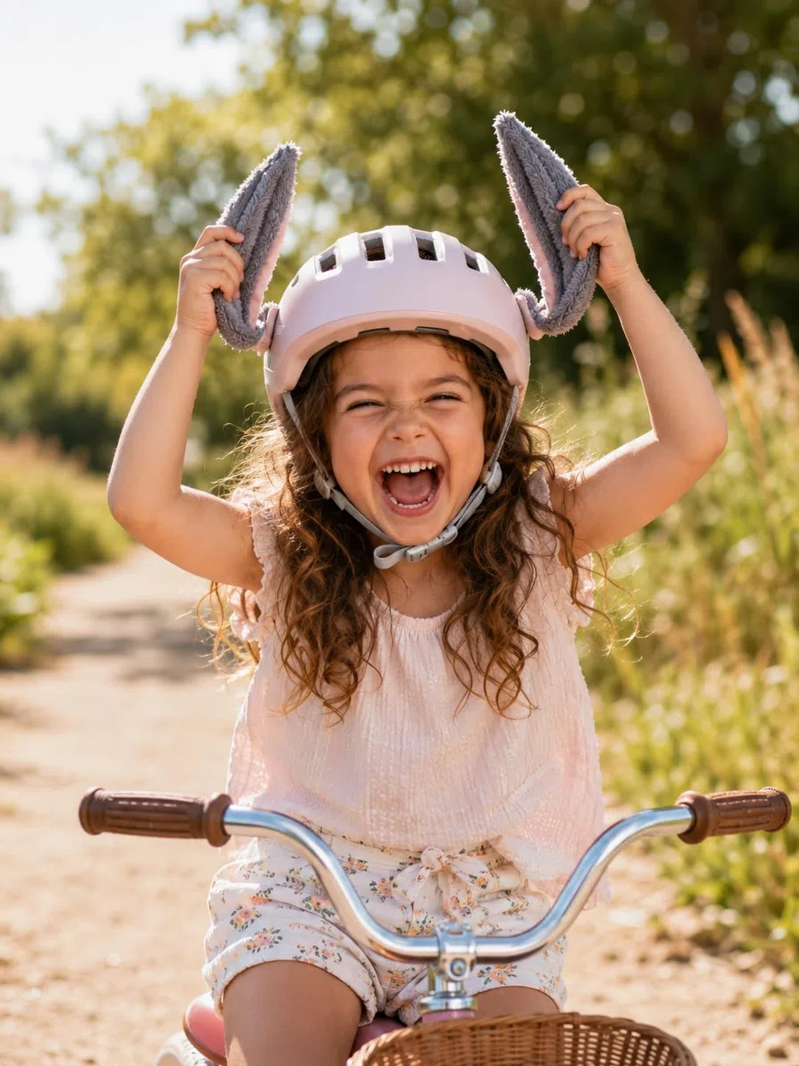 Karotti der freche Hase. Verwandle jeden Helm in einen lustigen Hasen – Helmohren für Fahrrad, Roller, Inliner, Skateboard & Skihelm. Ideale Geschenkidee für jedes Alter.