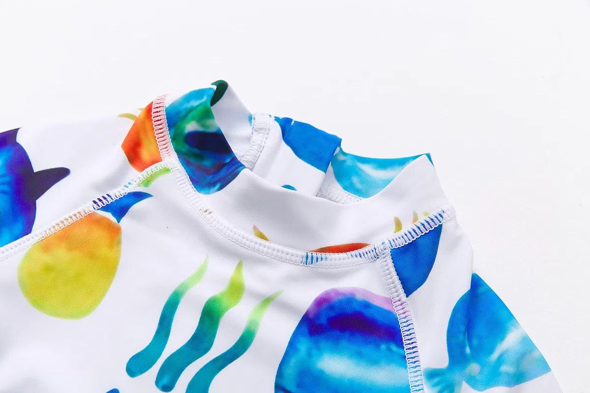 BONVERANO Baby Junge EIN stück Kurzärmel-Kleidung UV-Schutz 50+ Badeanzug MIT Einem Reißverschluss