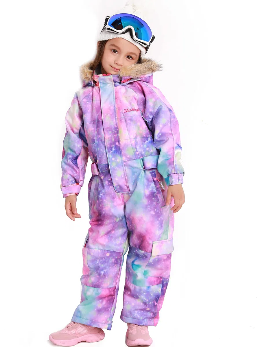 BUMDEEP Kinder Baby Einteiler Schneeanzug Overall Skianzug Jacken Mäntel Jumpsuits Winter Outdoor Wasserdicht Snowboarden