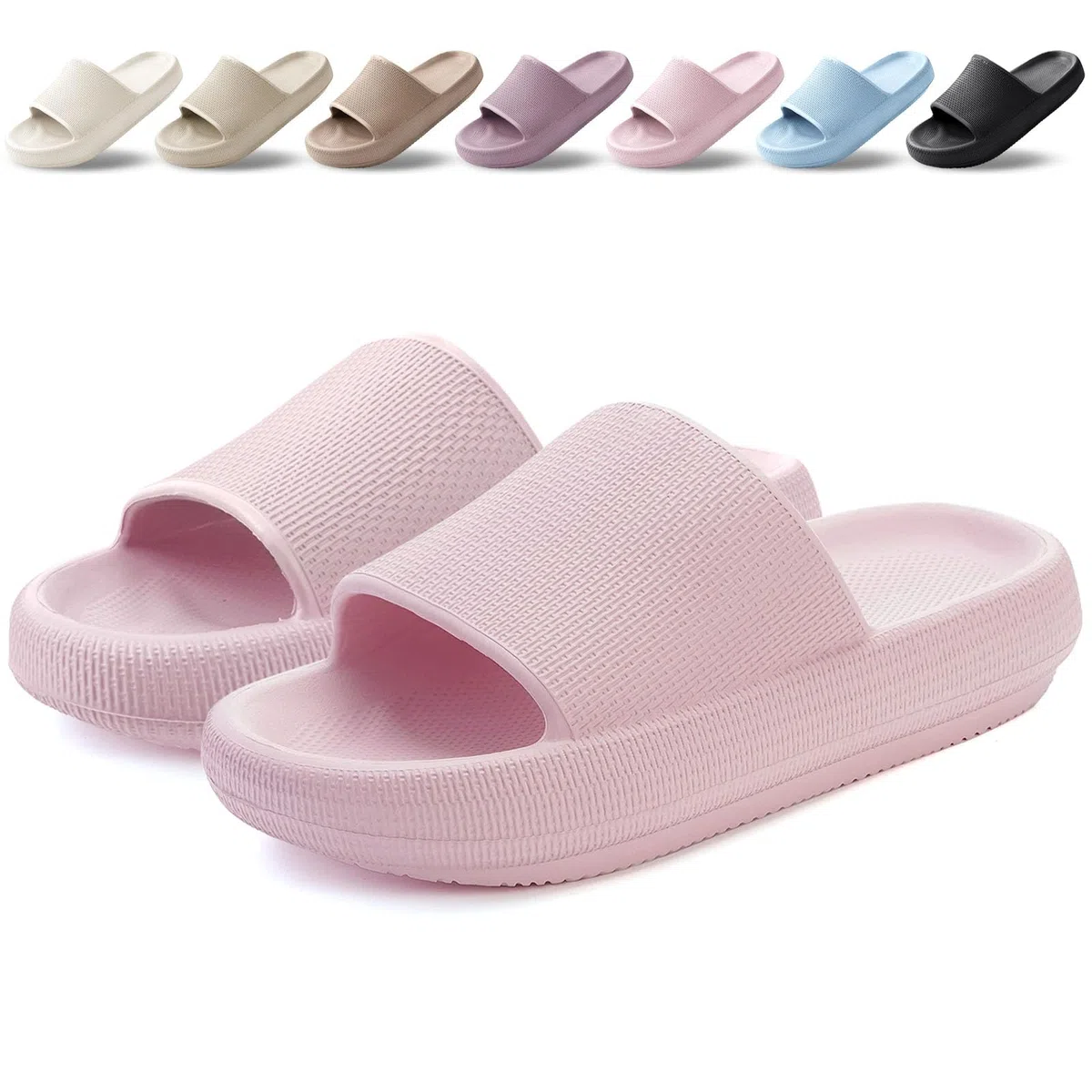 Badelatschen Damen Badeschuhe Herren Schlappen Badeschlappe Cozislides Original Slippers Rutschfest Hausschuhe Sommer Pantoletten Wolkenschuhe Flip Flops Indoor/Outdoor