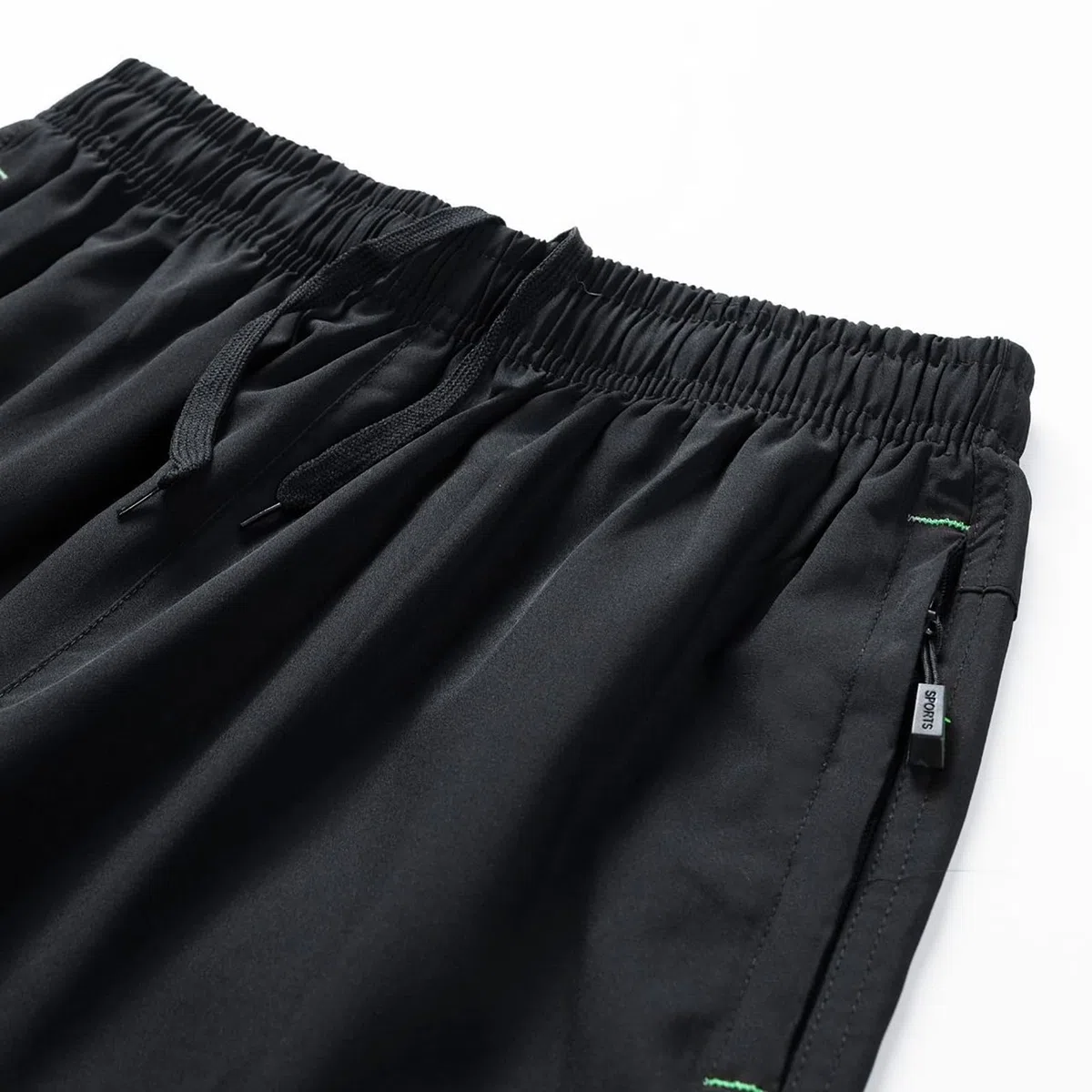 SOOUICKER Kurze Hosen Herren Sport 3/4 mit Reißverschluss Sporthose Herren Kurz Gym Weit Bermuda Shorts Sommer Gummizug Kurze Jogginghose Weites Bein Schnelltrocknend