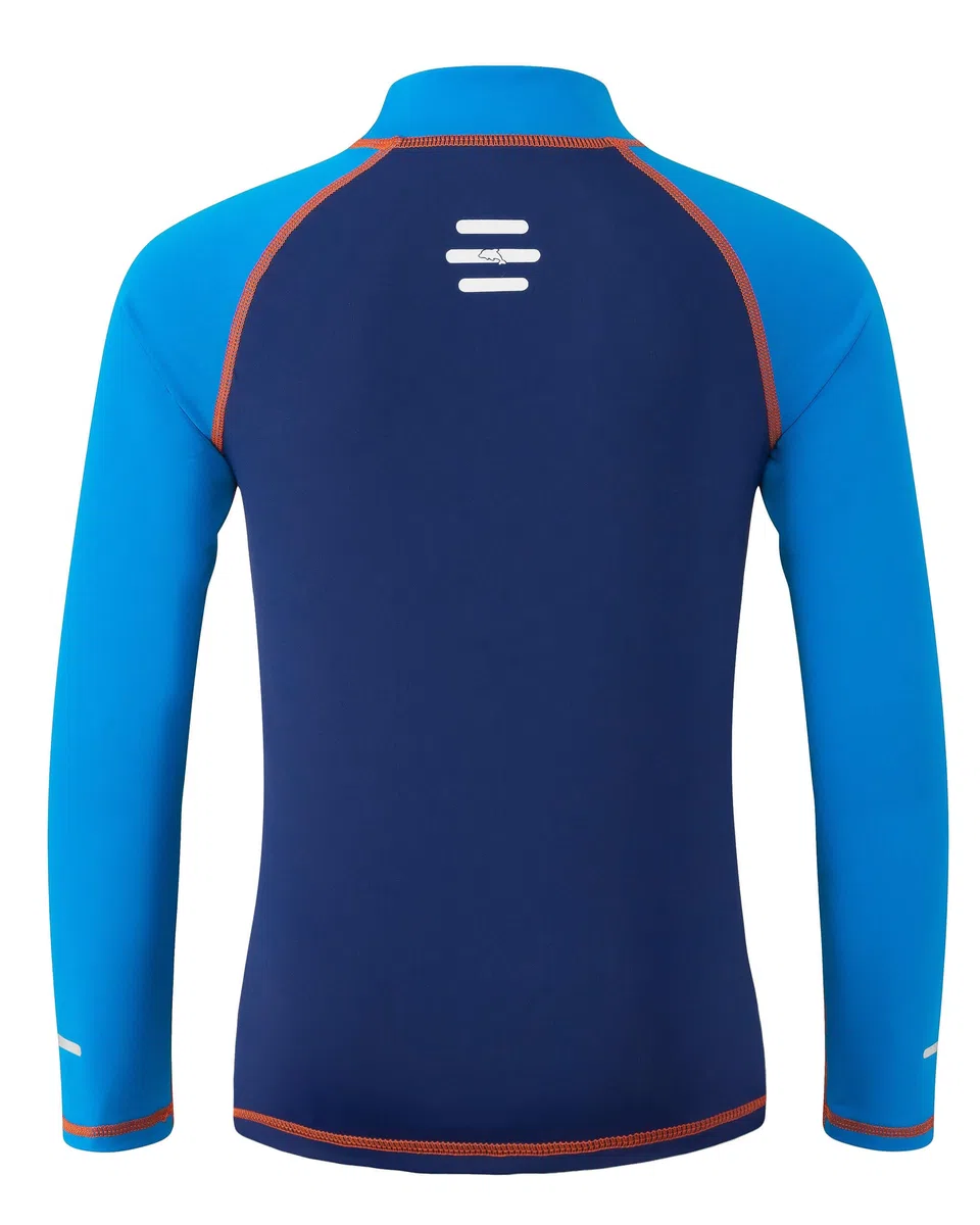 Kinder UV Shirt Langarm mit Reflektorstreifen Jungen Mädchen Badeshirt UPF 50+ Sonnenschutz Schwimmshirt Rashguard Schnelltrocknend Chlorresistent 5-14 Jahre
