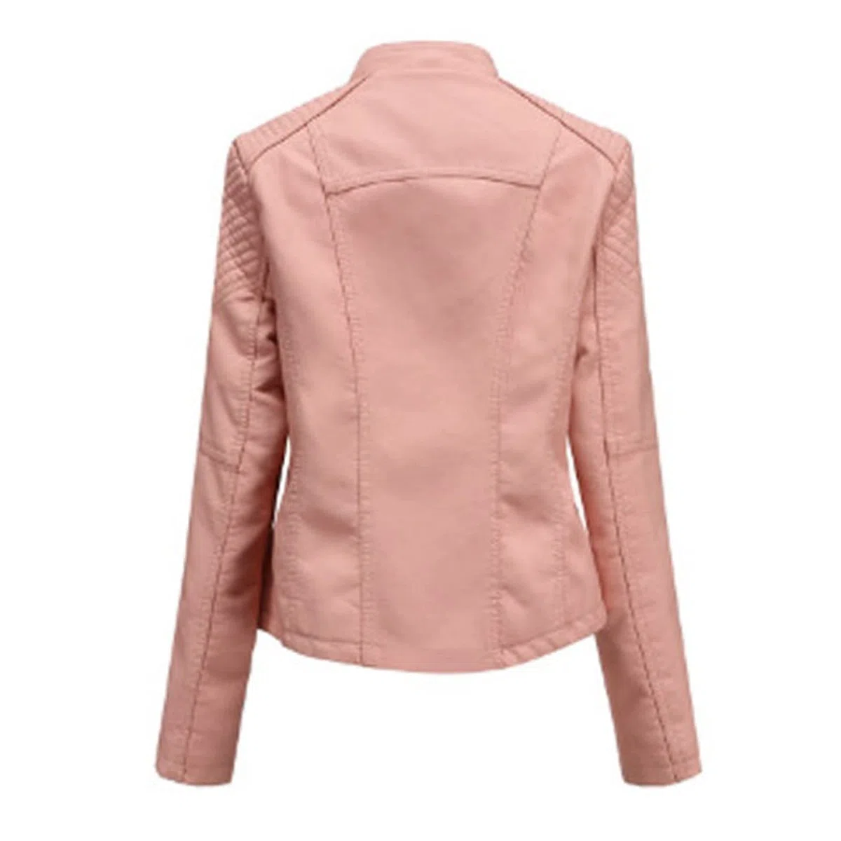 Damen Hemd Jacke – Damen Motorjacke Mantel Zip Biker Kurz Punk Tops Kurzmantel Check