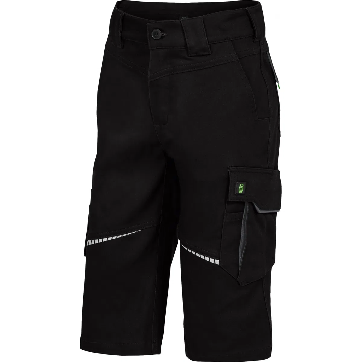 Leibwächer Flex-Line 3/4 Shorts Kinder, Cargoshorts Jungen & Mädchen, Outdoor Shorts Robust mit Cargotaschen, Reflektoren, 60°C Waschbar, Flex Line