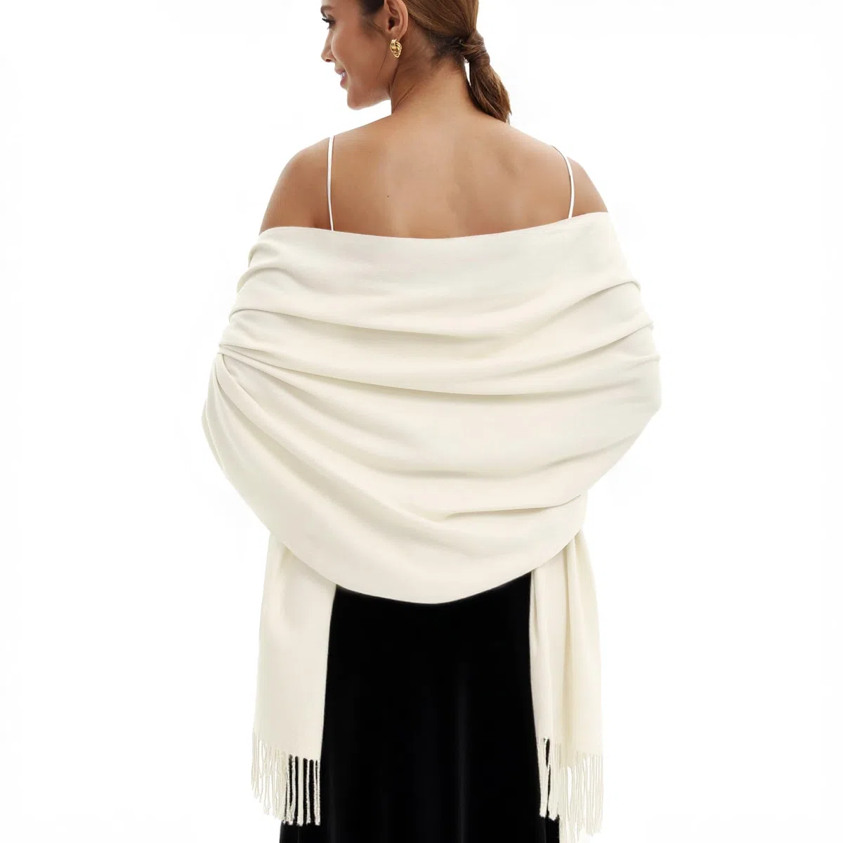 vimate Damen Pashmina Stola und Schal, Soft Tücher und Wickel für Abendkleider Pashmina Schals tücher für Frauen Blanket Scarf