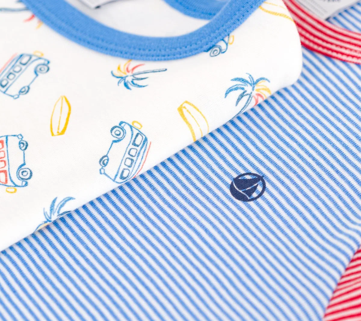Petit Bateau Jungen umstandspyjama Damen (2er Pack)