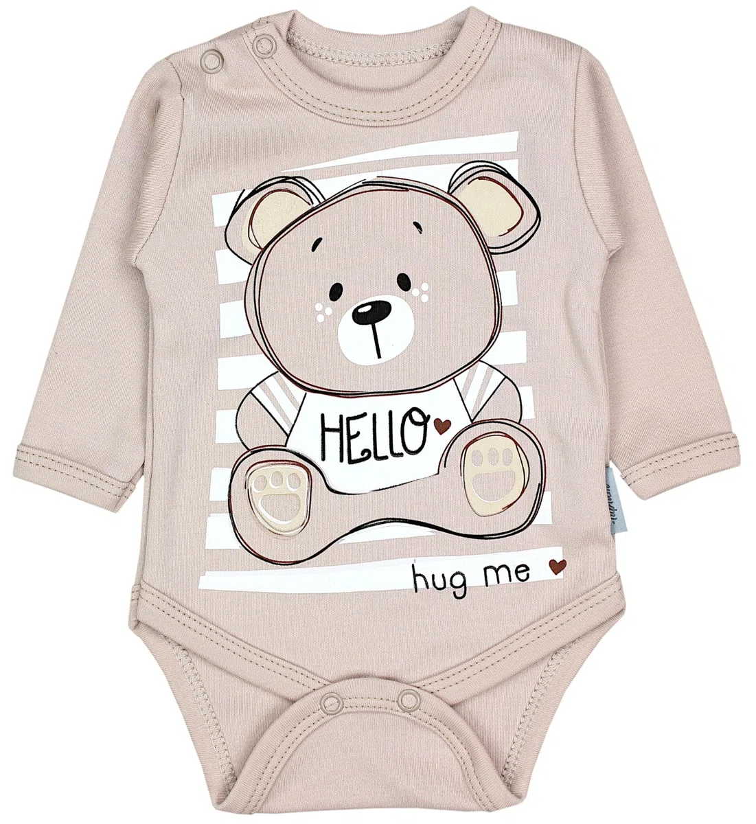 TupTam Baby Mädchen Jungen Bekleidungsset Langarmbody Hose Mütze mit Aufdruck Spruch 3 teilig