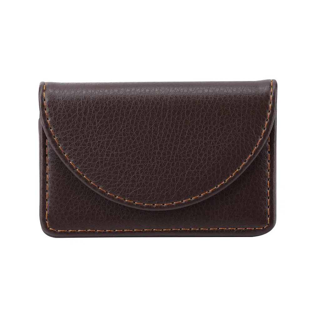 Professionelle Lederbetriebsname -Kartenhalter Hülle Brieftaschen Kreditkarte Inhaber Hülle (Kaffee)