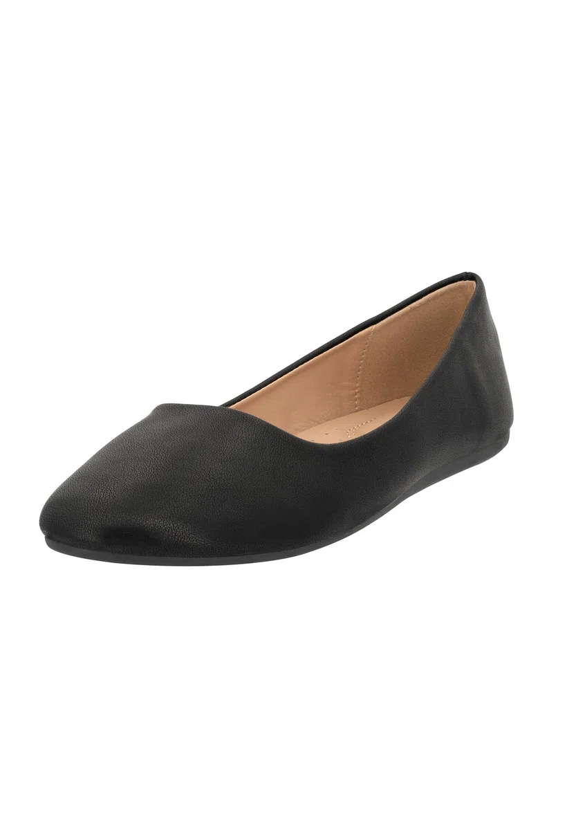 Elara Damen Ballerina Bequeme Slip Ons Flach Chunkyrayan