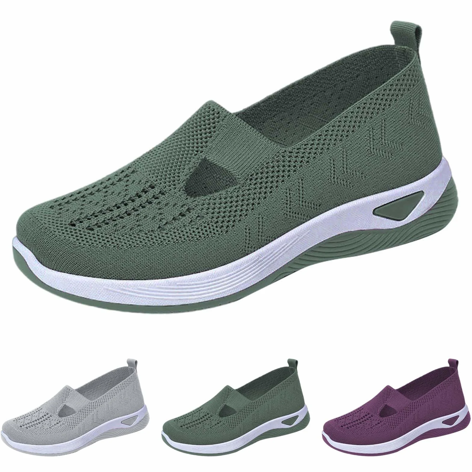 Orthopädische Schuhe Damen,Weite H Walkingschuhe Vermascht Sneaker Sommer Atmungsaktiv Memory Schaum Krankenschwester Sportschuhe Sommerschuhe Bequeme Outdoor Turnschuhe Damen Laufschuhe