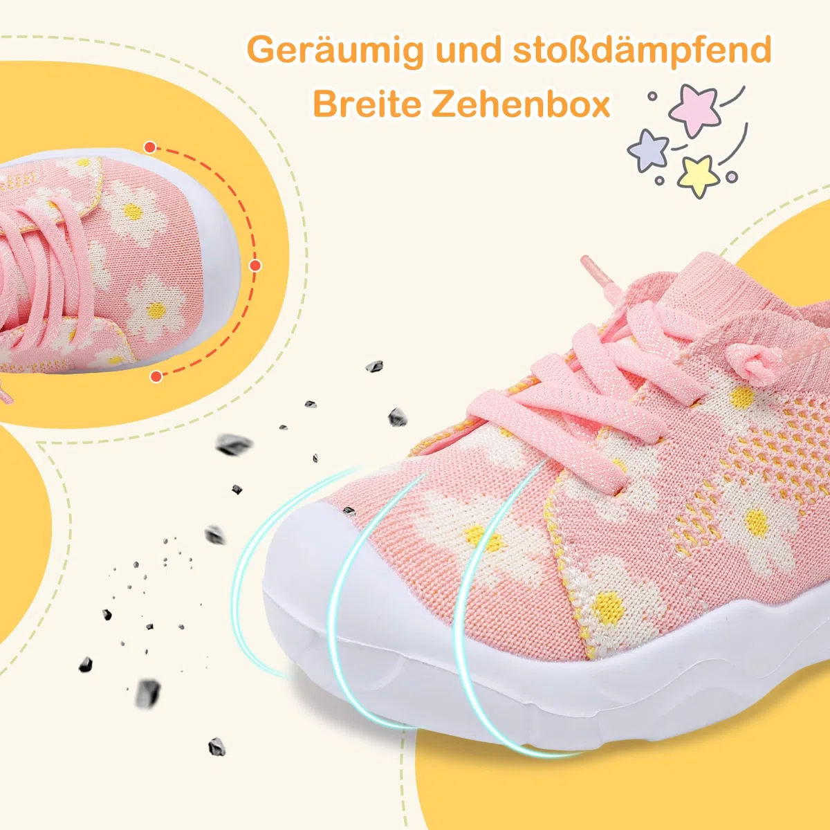 Scurtain Barfußschuhe Kinder Jungen Mädchen Kleinkind Walking Schuhe Leicht Minimalistische Sneaker Atmungsaktiv Freizeitschuhe mit Breite Zehenbox