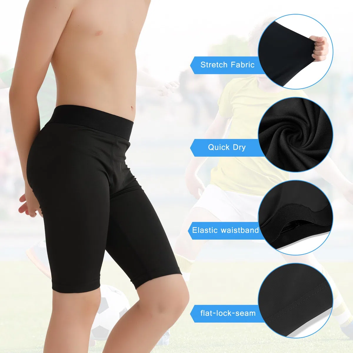Valcatch 2er-Pack Kompressionsshorts für Jungen, sportliche Unterhosen für Jugendliche, Sportunterwäsche für Basketball und Baseball