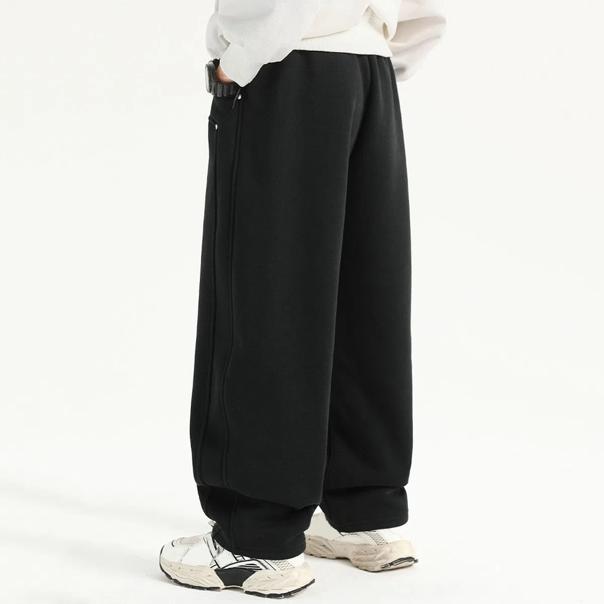 Baggy Jogginghose Jungs Weites Bein Elastische Taille Jogger Hose Sporthose Lange Casual Jogginghosen Trainingshose Teenager Kinder Loose Fit Bequeme Sweatpants Cargohose für 4-15 Jahre