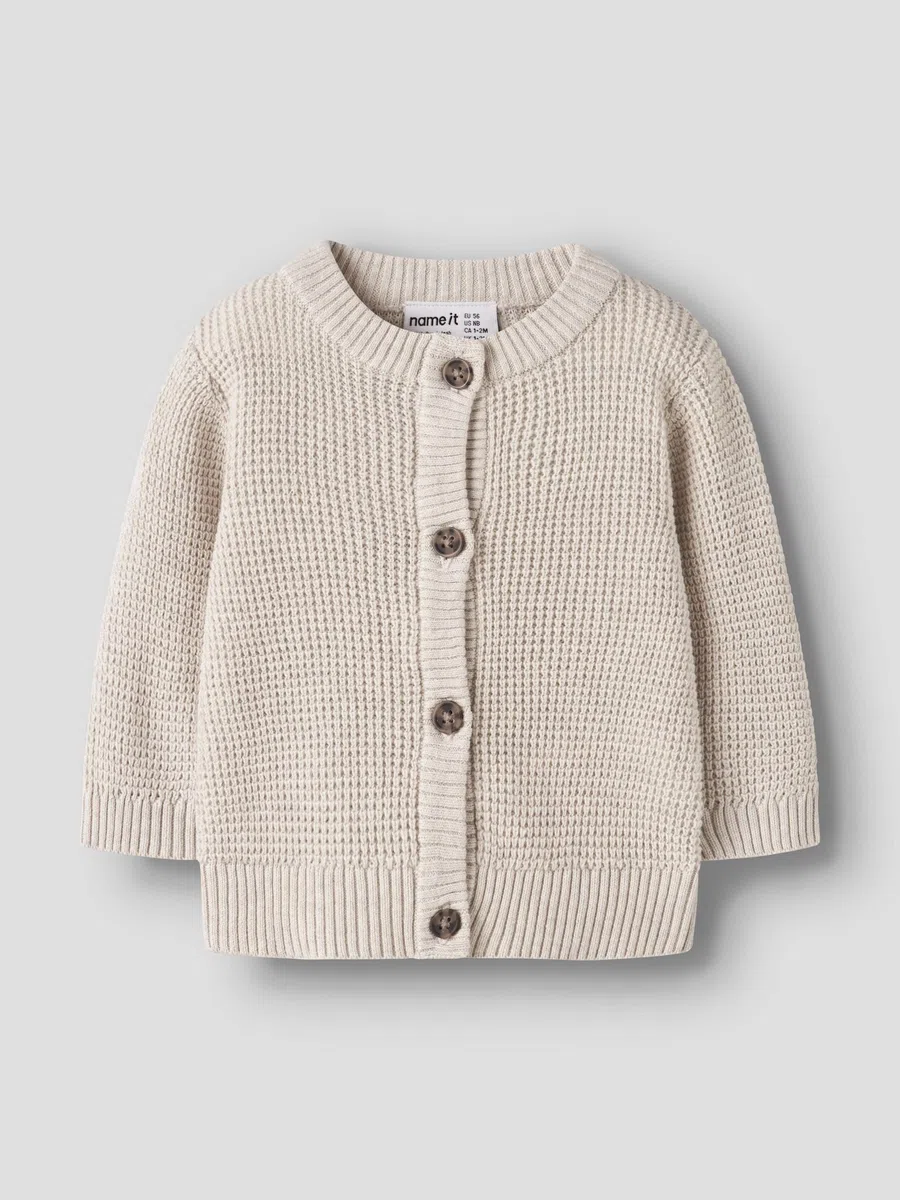 NAME IT Child Strickjacke Waffelstrick | Knitted Cardigan