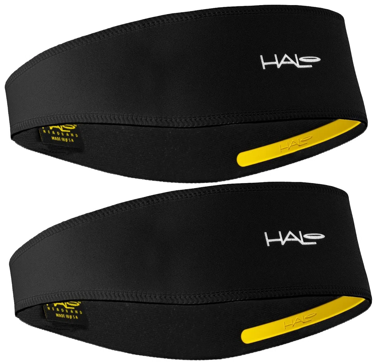 Halo II Stirnband Schweißband Pullover – 2er-Pack – 2 schwarze Pullover Stirnbänder