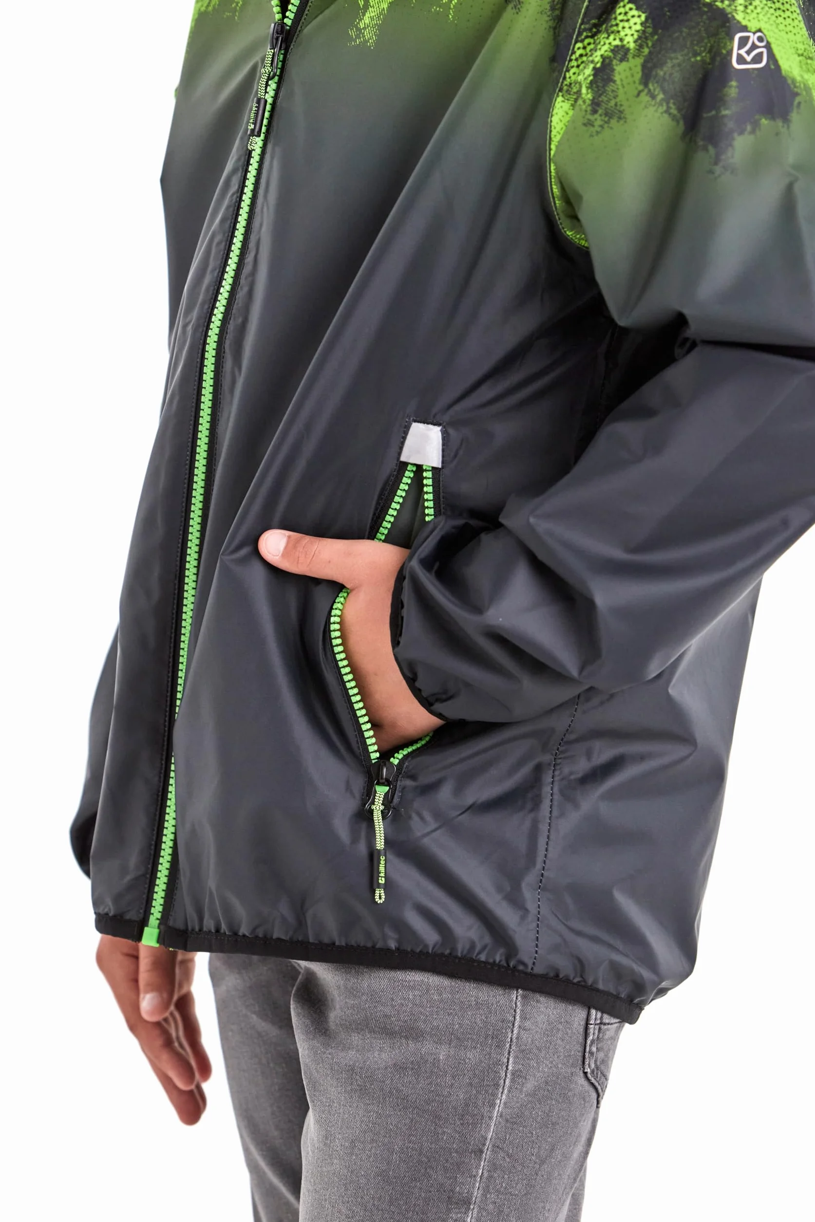 Killtec Jungen Lyse Bys Jckt B Funktionsjacke/Regenjacke mit Kapuze, packbar