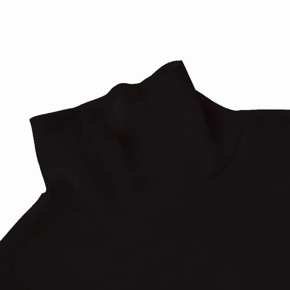 Spring&Gege Kleine & Große Mädchen Weiche Baumwolle Mittelgewicht Langarm Rollkragenpullover Kinder Basic Top