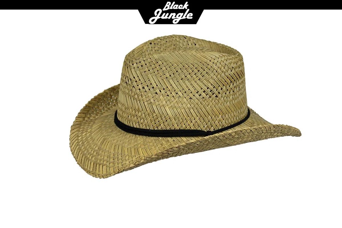 Black Jungle Delano Strohhut Natur Sommerhut Havanna Hut Unisex Bogart Fedorahut