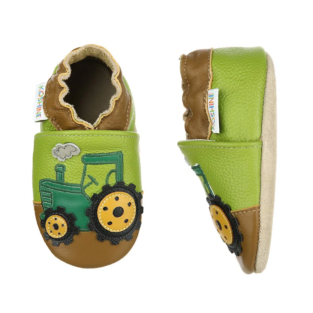 Weiches Leder Krabbelschuhe Baby Schuhe Kinder Lauflernschuhe Hausschuhe 0-3 Jahre (Grau, 18)