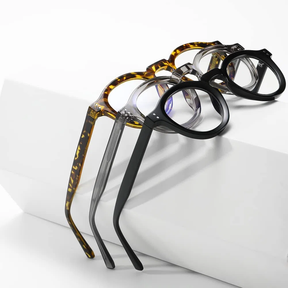 Blue Light Blocking Eyeglasses Frame Vintage TR90 Leopard Glasses Blue-ray Eyewears for OL Classic Korean Style Frames
