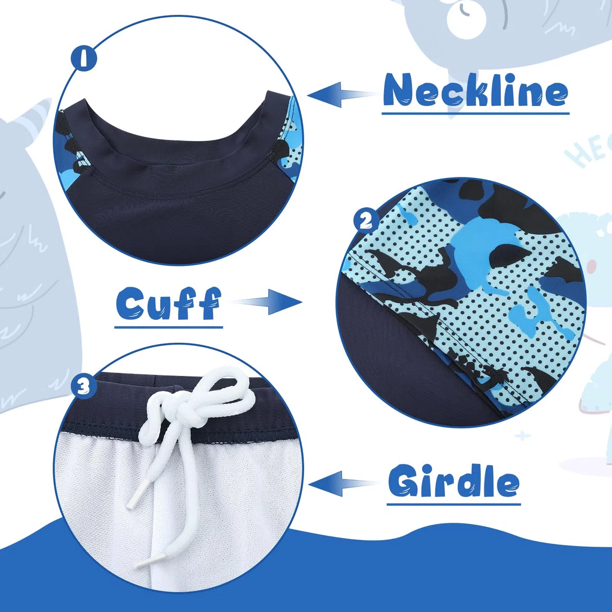 UV Badebekleidung Jungen Kurzarm Schutzkleidung Kinder Badeanzug Bademode
