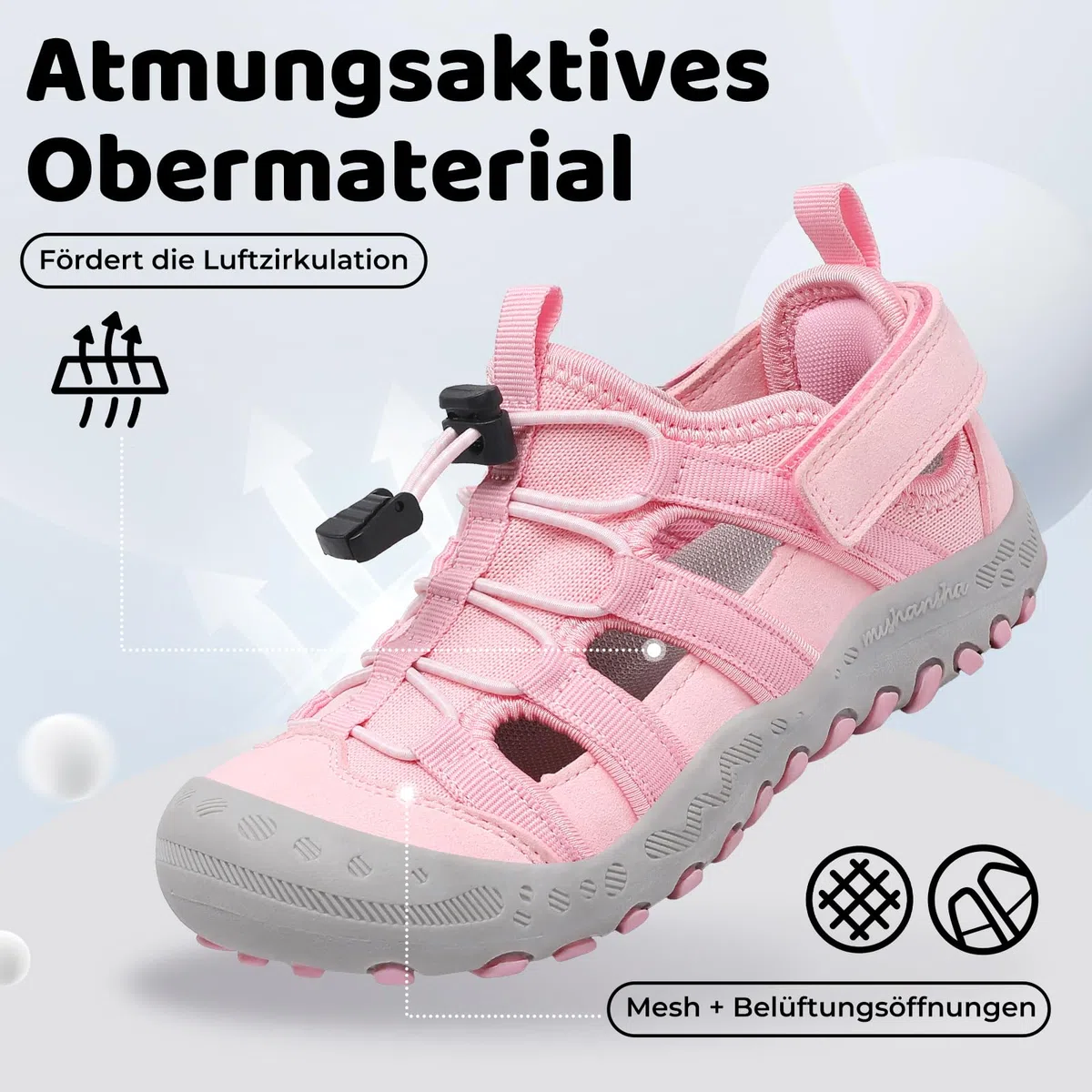 Mishansha Sandalen Kinder für Jungen Mädchen Outdoor Trekkingsandalen Atmungsaktive Sommer Sandals Gr.26-38 EU