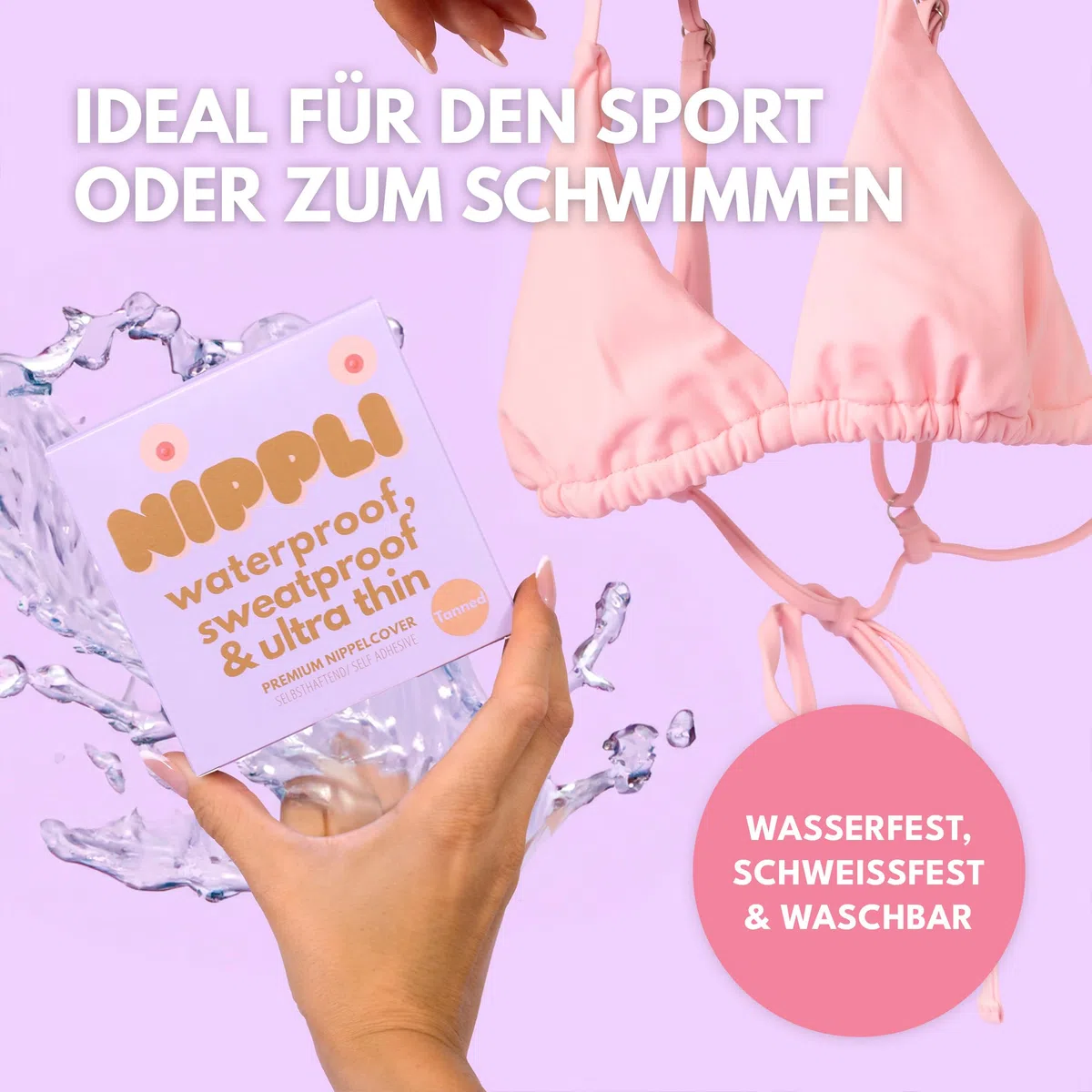 Nippli Premium Nippelcover – Nippelpads Waschbar & Wiederverwendbar – Nippelcover ultradünn aus Silikon [8cm] – Selbstklebende Nippel Cover